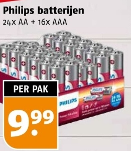 Aanbieding: Philips batterijen