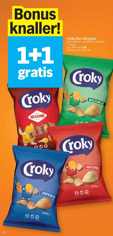 Promotie: Flat chips