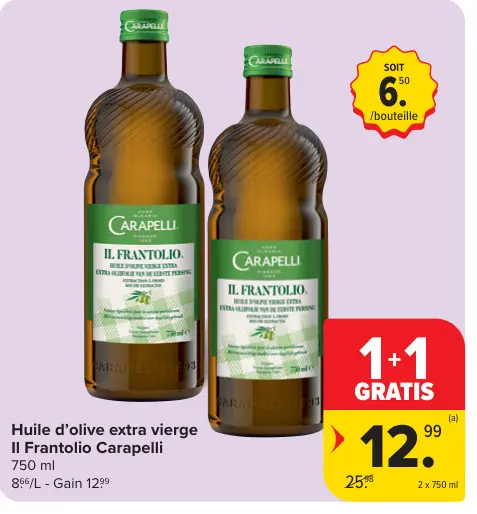 Offre: Huile d'olive extra vierge Il Frantolio