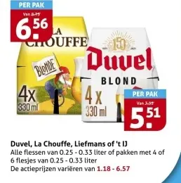 Aanbieding: Duvel, La Chouffe, Liefmans of 't IJ