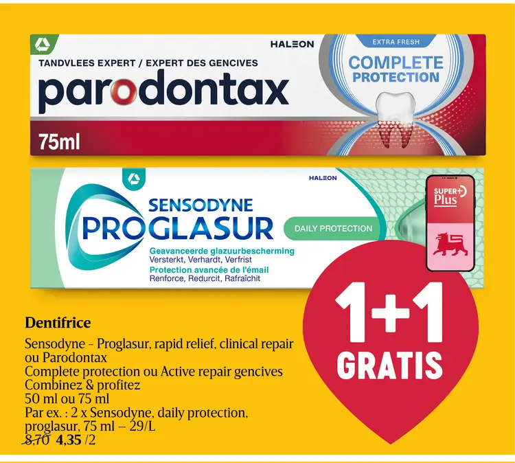 Offre: Dentifrice Sensodyne - Proglasur
