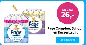 Aanbieding: Page Compleet Schoon en Kussenzacht