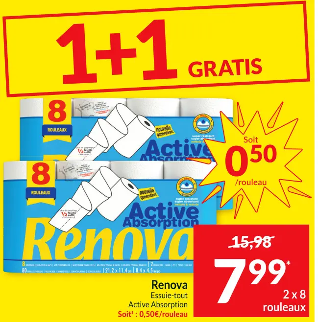 Offre: Essuie-tout Active Absorption