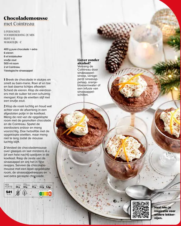 Promotie: Chocolademousse met Cointreau