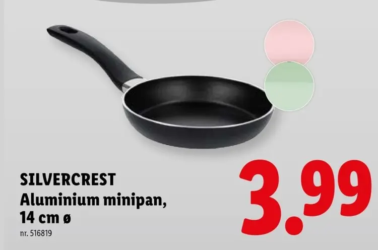 Promotie: Aluminium minipan