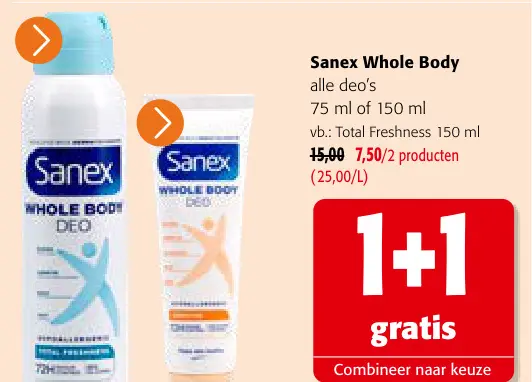 Promotie: Sanex Whole Body
