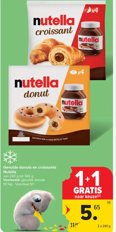 Promotie: Gevulde donuts en croissants