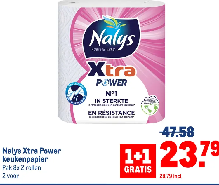Aanbieding: Nalys Xtra Power keukenpapier