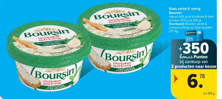 Promotie: Kaas zacht & romig Boursin