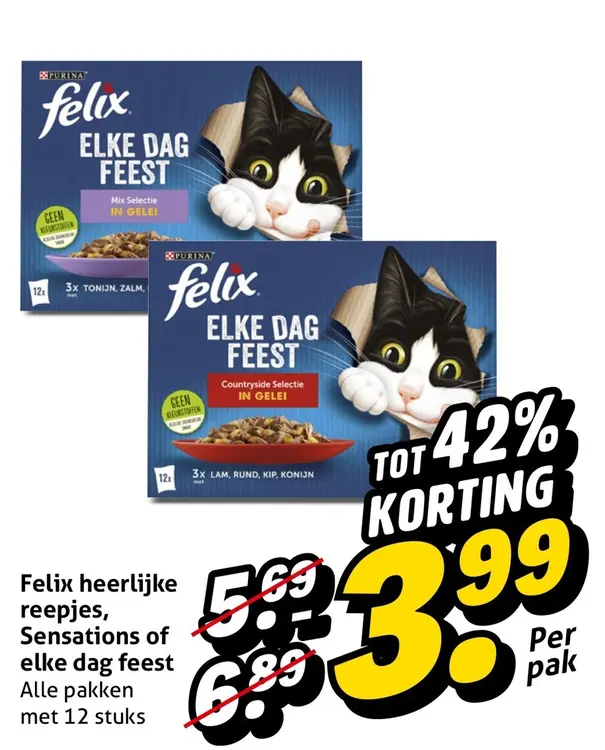 Aanbieding: Felix heerlijke reepjes, Sensations of elke d