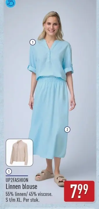 Aanbieding: Linnen blouse