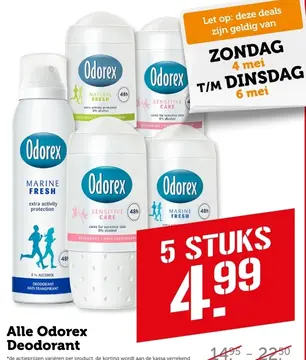 Aanbieding: Alle Odorex Deodorant