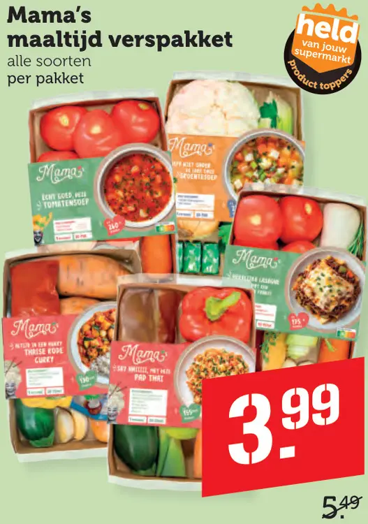 Aanbieding: Mama's Maaltijd verspakket