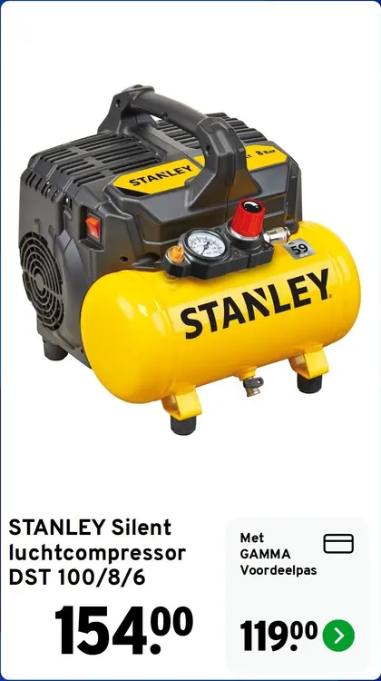 Aanbieding: Silent luchtcompressor DST 100/8/6