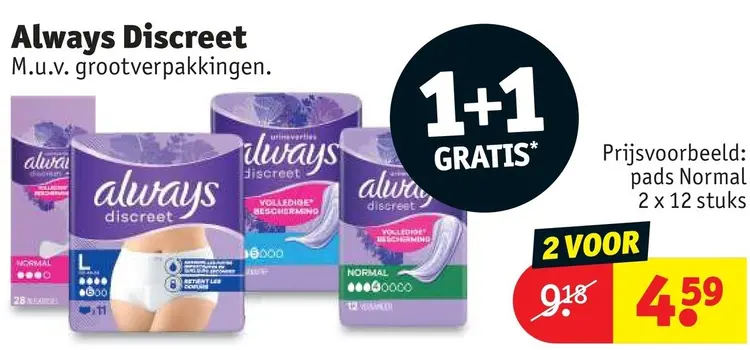 Aanbieding: Always Discreet