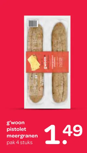 Aanbieding: pistolet meergranen