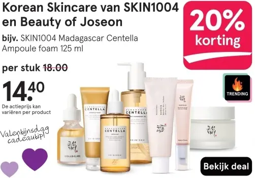 Aanbieding: Korean Skincare van SKIN1004 en Beauty of Joseon