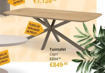 Promotie: Tuintafel Capri
