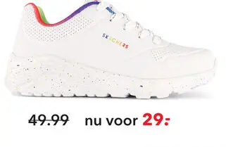 Aanbieding: Skechers Uno Lite meisjes sneakers wit