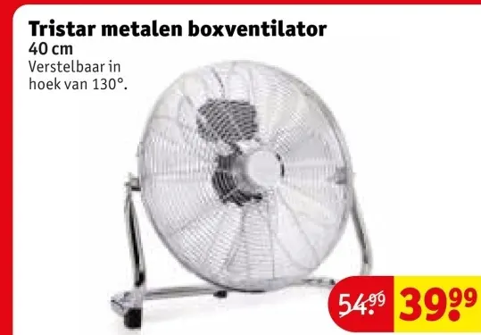 Aanbieding: metalen boxventilator