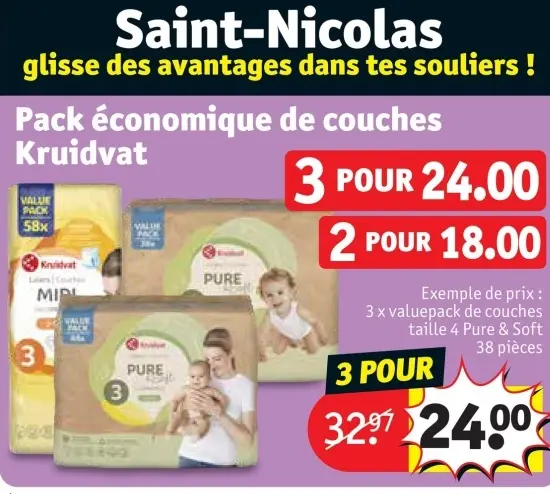 Offre: Pack économique de couches
