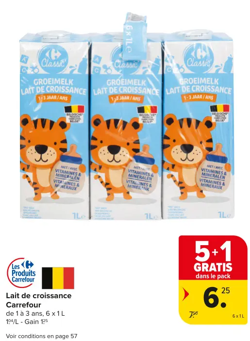 Offre: Lait de croissance