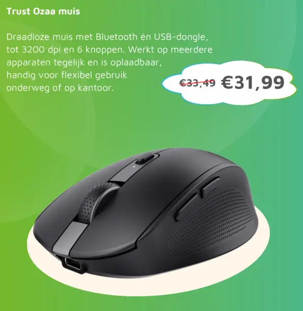 Aanbieding: Trust Ozaa muis