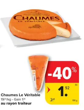 Offre: Chaumes Le Véritable