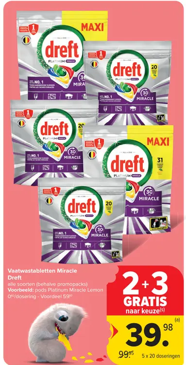 Promotie: Vaatwastabletten Miracle