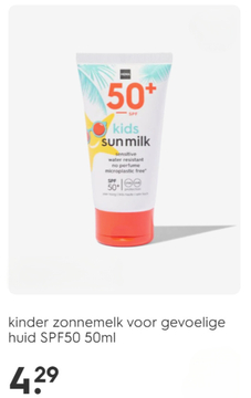 Aanbieding: Kinder zonnemelk voor gevoelige huid SPF50 50ml