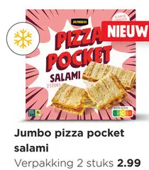 Aanbieding: pizza pocket salami
