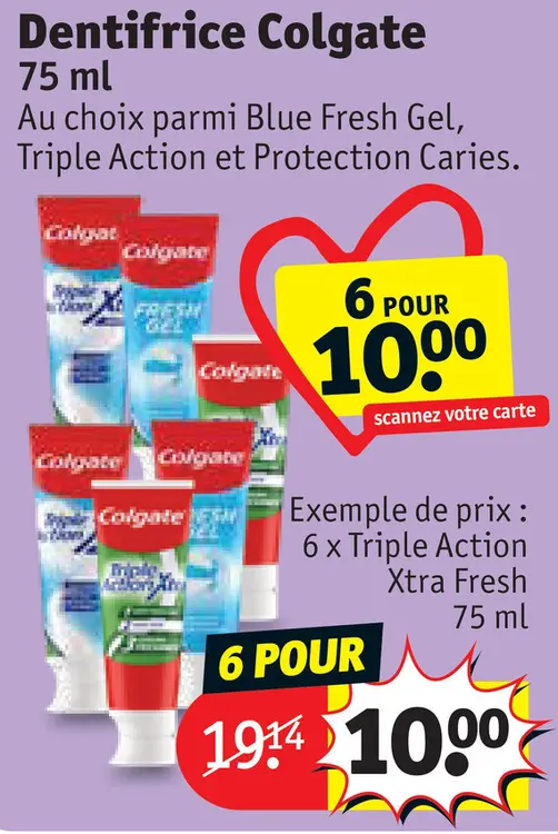 Offre: Dentifrice