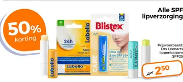 Aanbieding: SPF lipverzorging