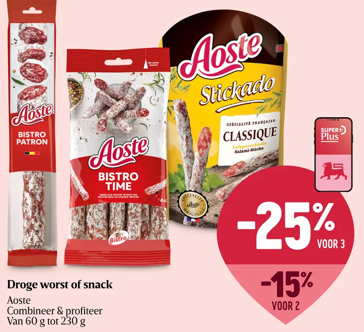 Promotie: Droge worst of snack