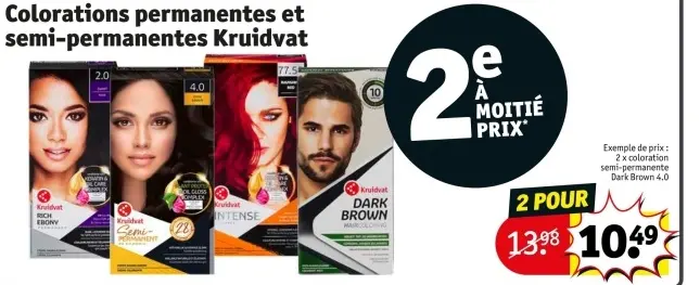 Offre: Colorations permanentes et semi-permanentes