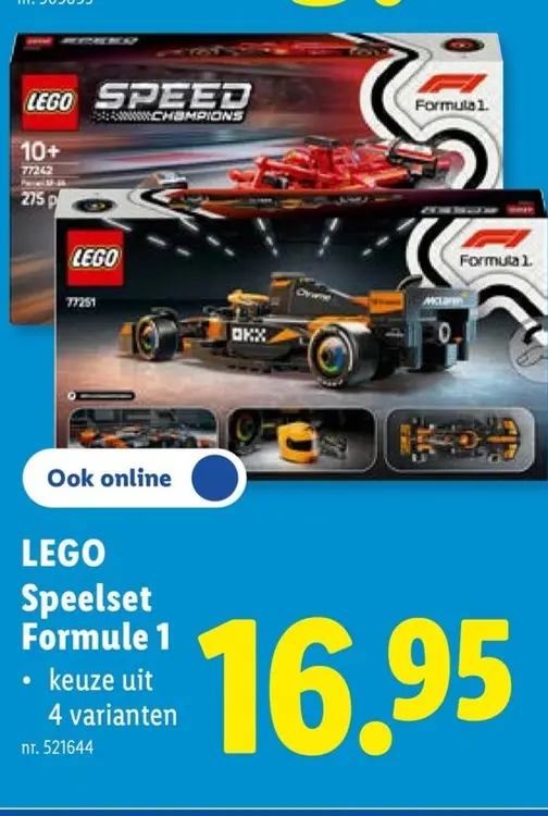 Promotie: LEGO Speelset Formule 1