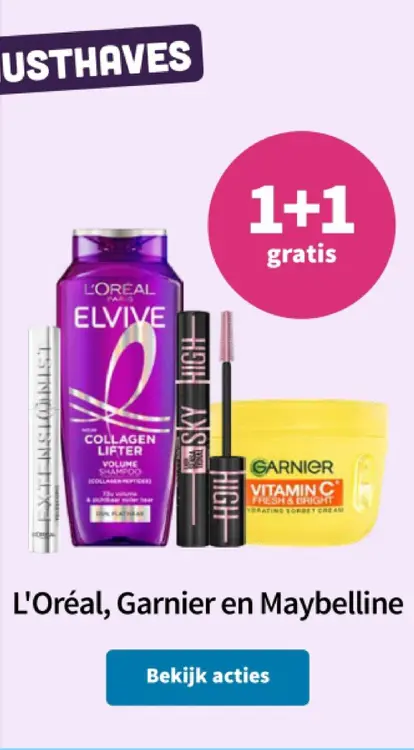 Aanbieding: L'oreal, Garnier en Maybelline