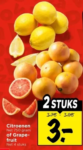 Aanbieding: Citroenen of Grapefruit