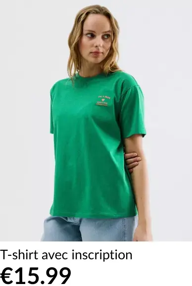 Offre: T-shirt avec inscription