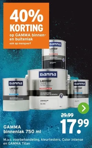 Aanbieding: binnenlak