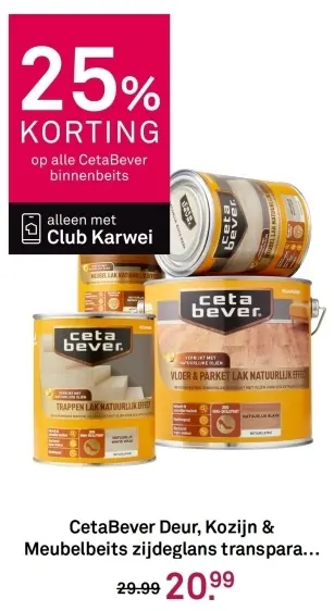 Aanbieding: Deur, Kozijn & Meubelbeits zijdeglans transparant