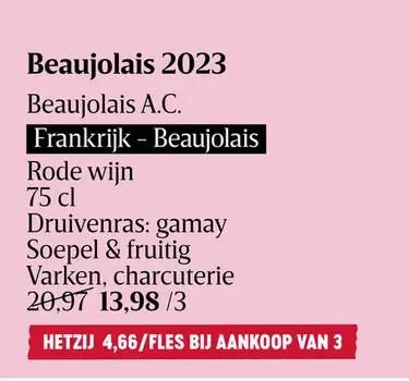 Aanbieding: Beaujolais 2023