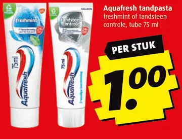 Aanbieding: Aquafresh tandpasta