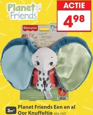 Aanbieding: Planet Friends Een en al Oor Knuffeltje