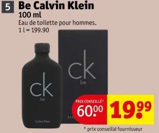 Offre: Be Calvin Klein
