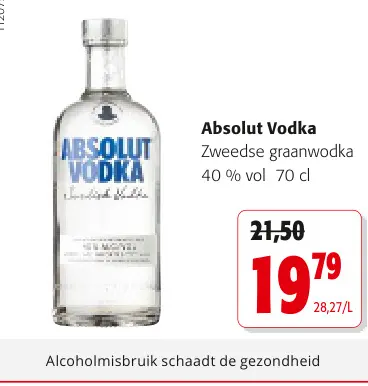 Promotie: Absolut Vodka