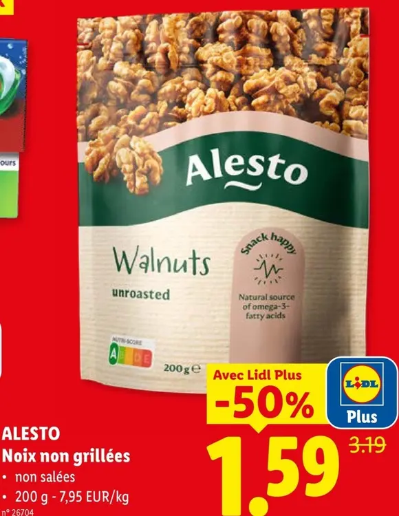 Offre: Noix non grillées