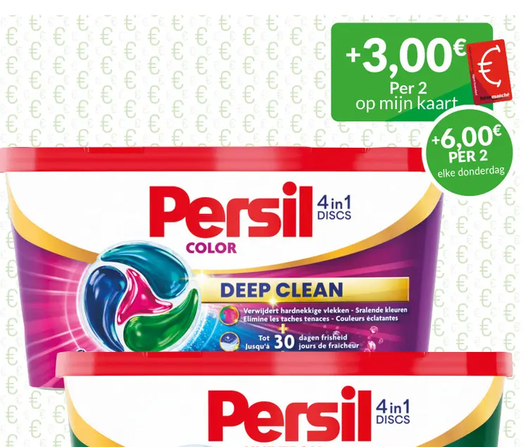 Promotie: Persil Color 4in1 Discs Deep Clean