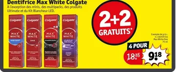 Offre: Dentifrice Max White Colgate
