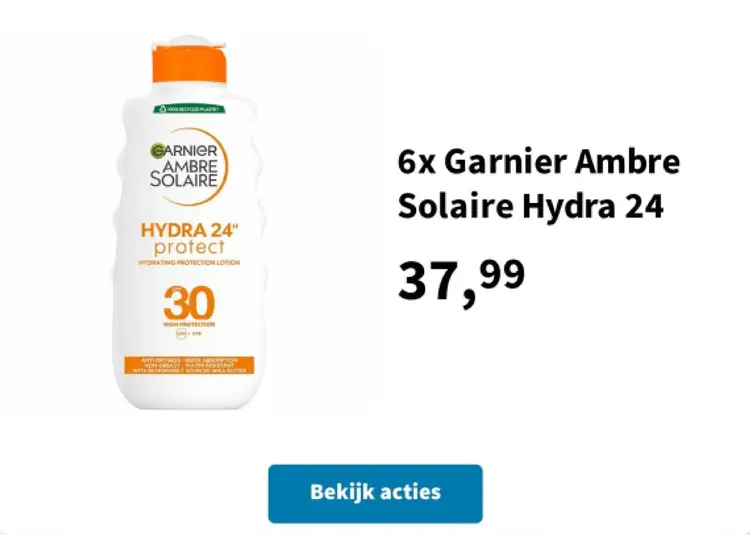 Promotie: Ambre Solaire Hydra 24 protect Hydrating Prot